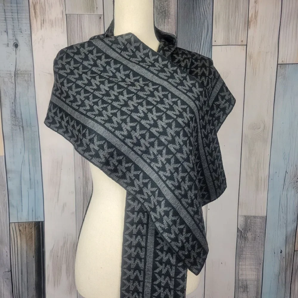 Michael Kors Black Gray Scarf
